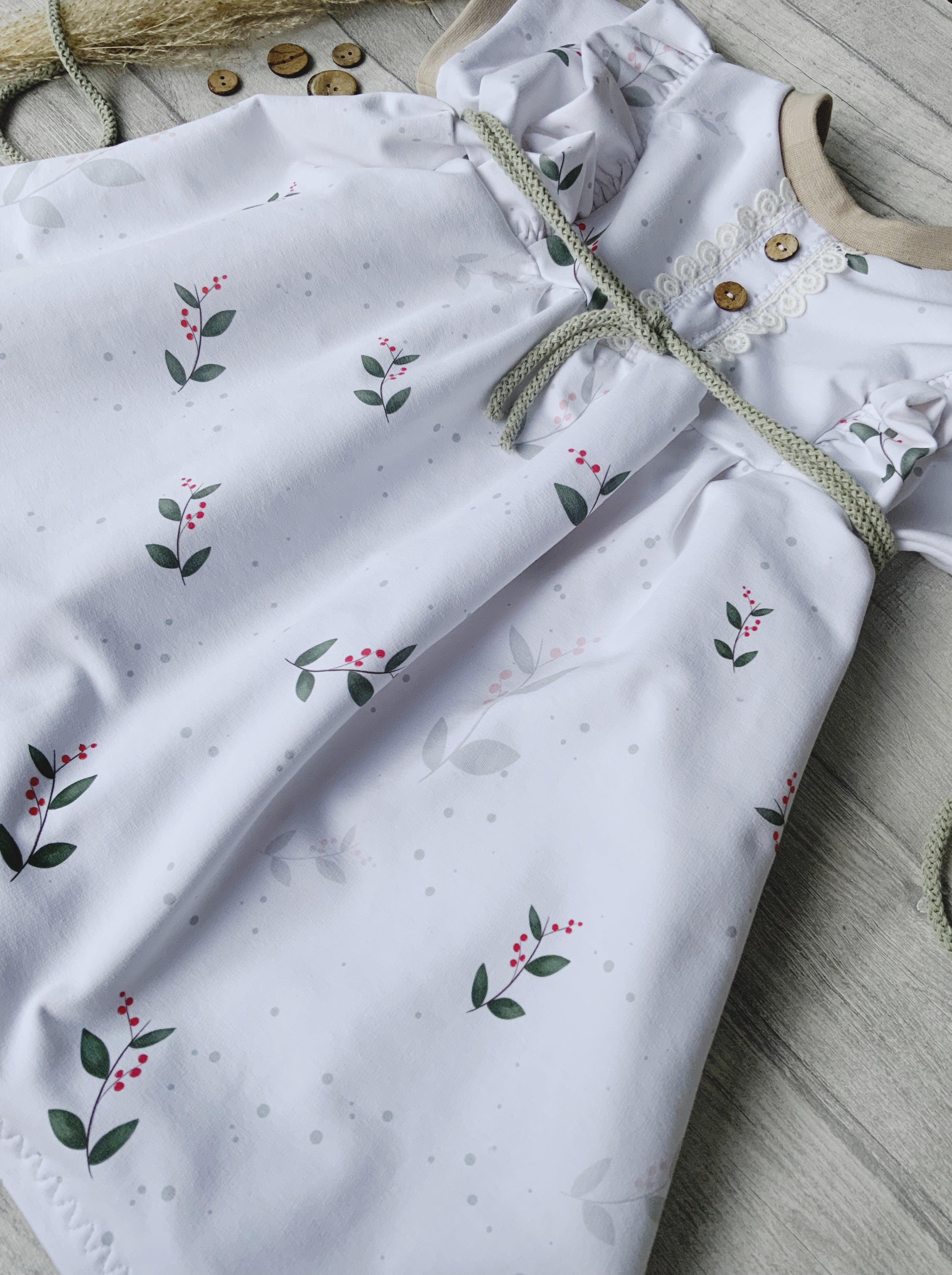 Kleine Blätter  Stoff Eigenproduktion